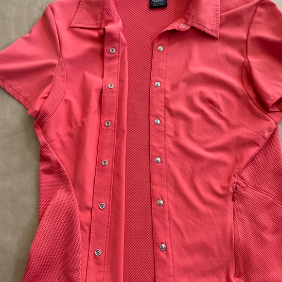 Nike snap front short sleeve shirt - size small - Picture 2 of 11